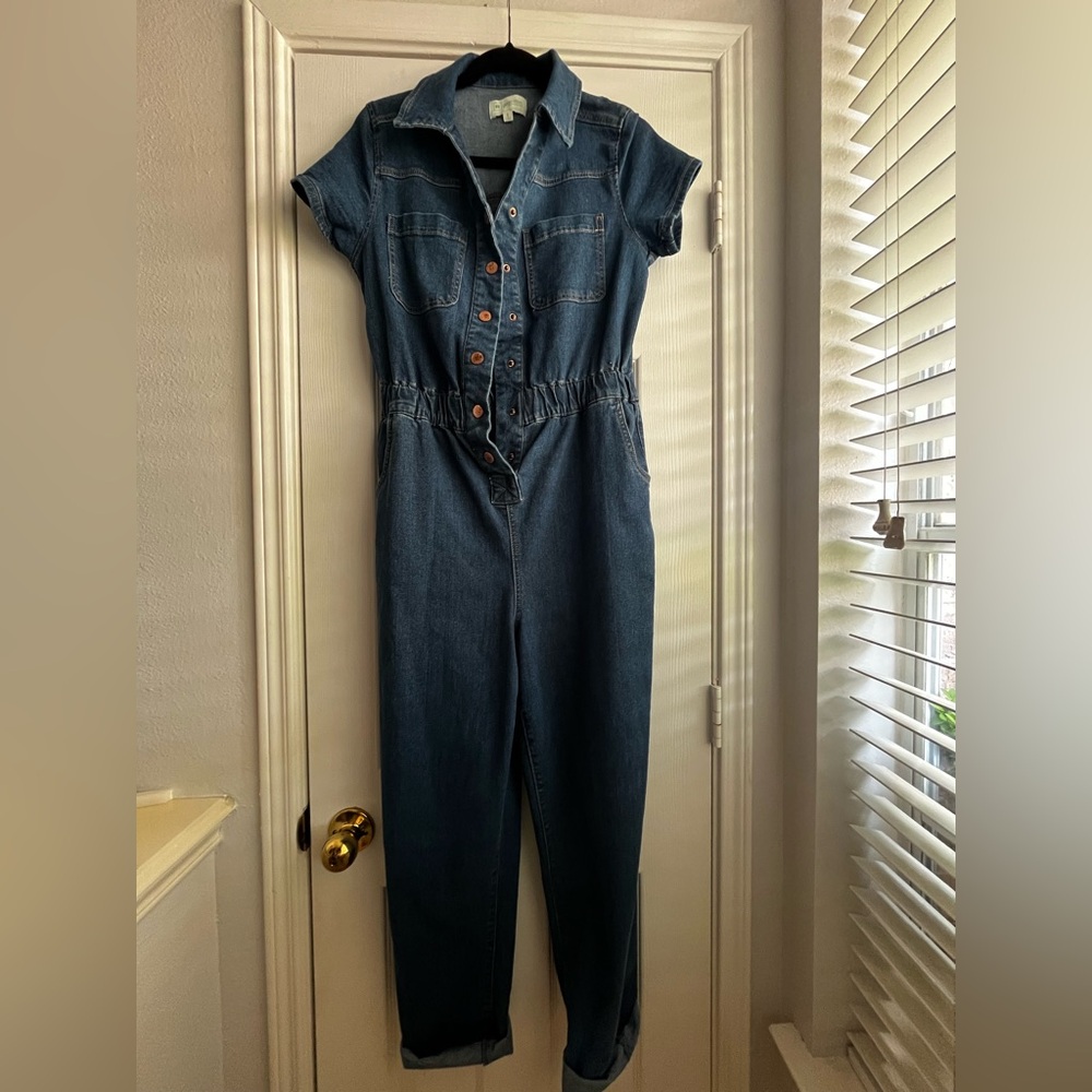 NEVER WORN RE-generation Blue Denim Jumpsuit